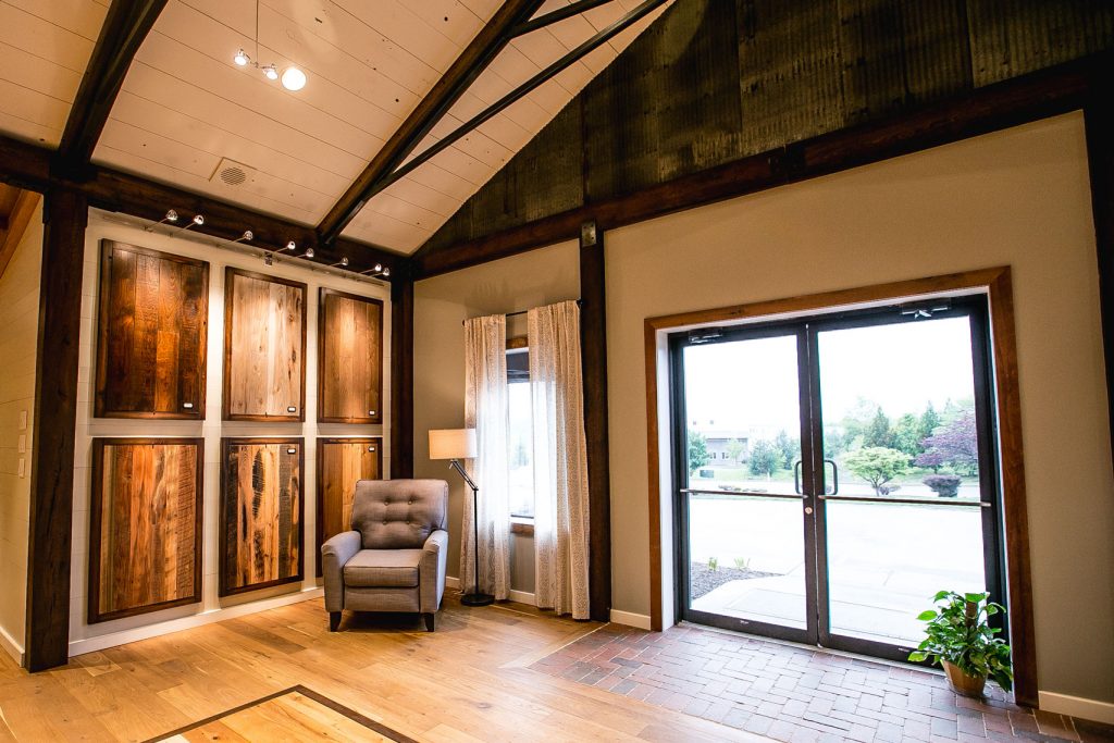 engineered wood flooring showroom