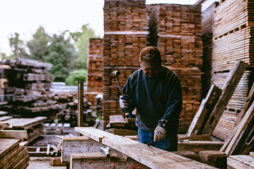 Reclaiming Wood for Flooring by Cochran's Lumber