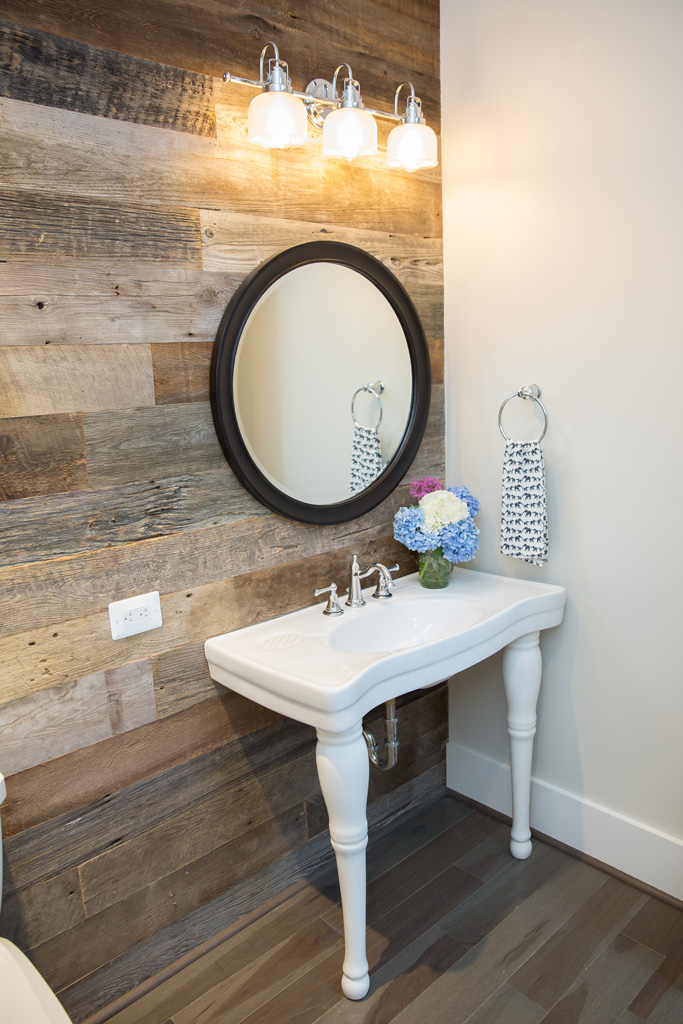 barn board bathroom rustic salvaged wood design with Cochran's Lumber