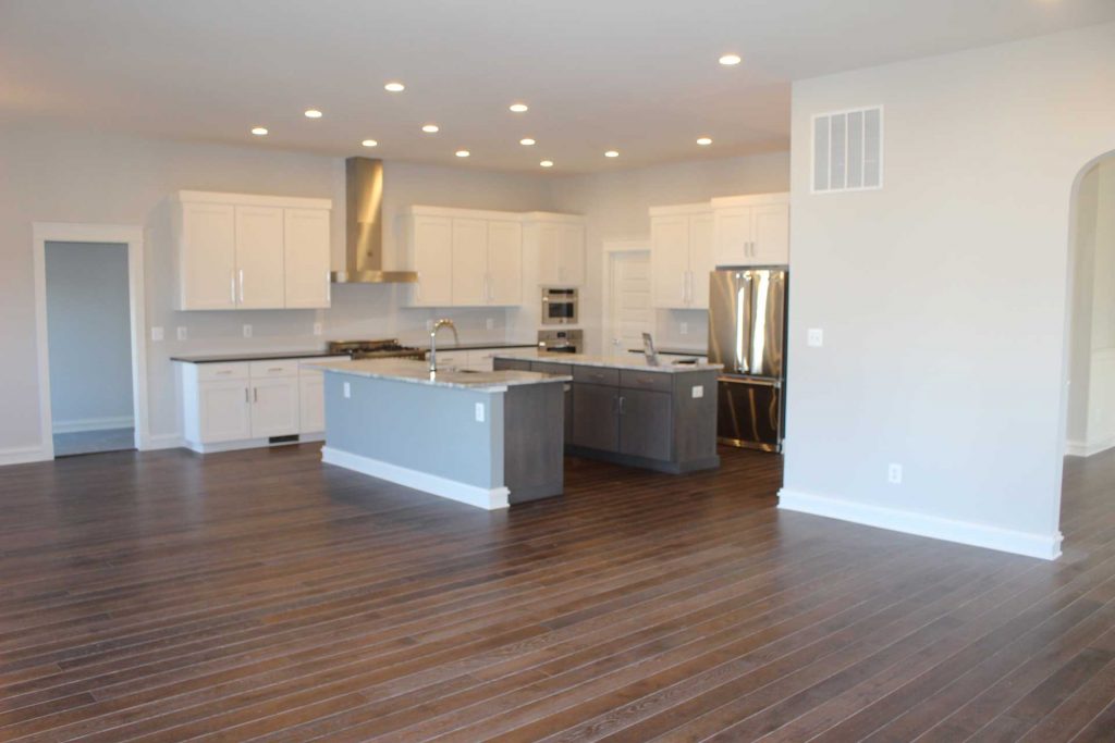 Doll Homes new kitchen flooring by Cochran's Lumber