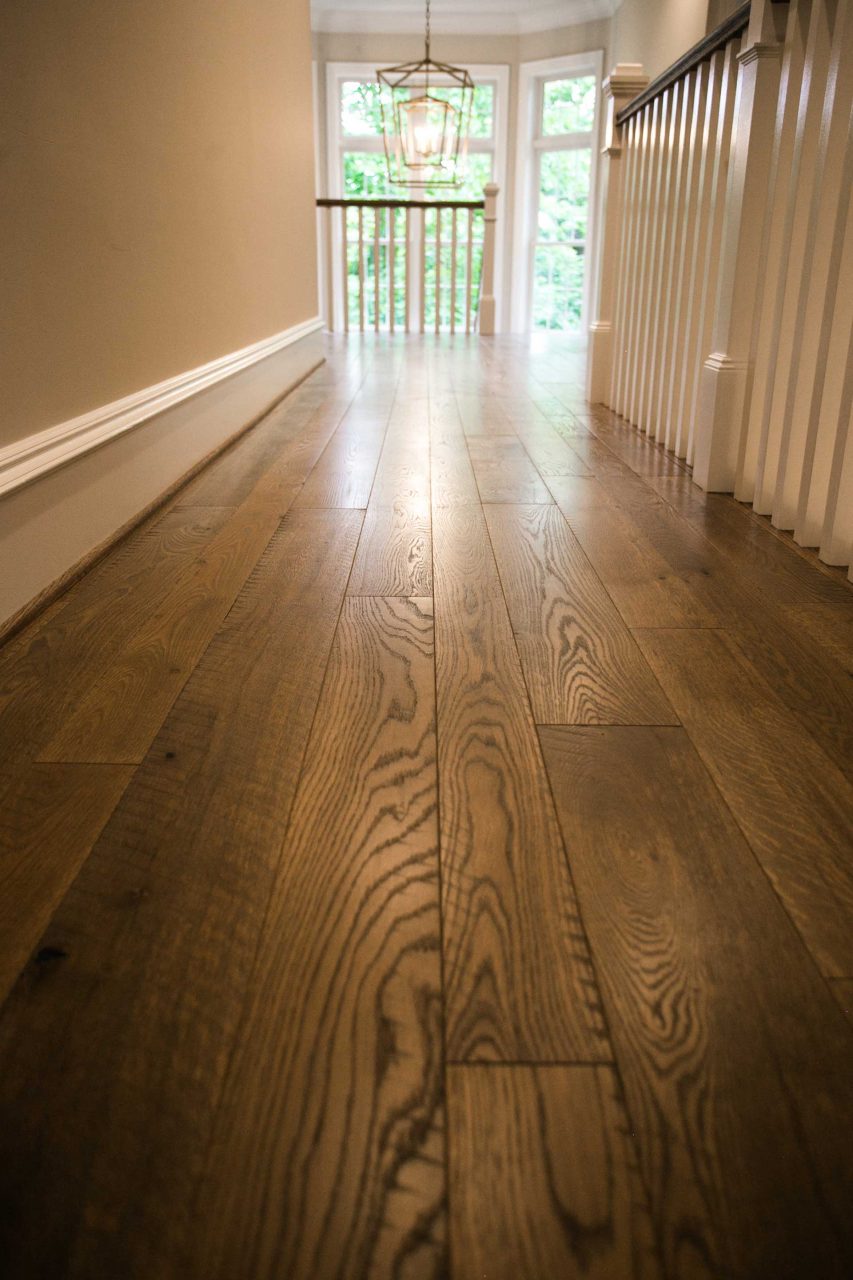 English Chestnut Wood Upstairs Hallway Classic Farm House Appeal